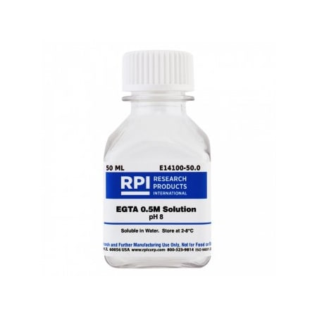 Rpi EGTA 0.5M Solution pH 8.0, 50 ML E14100-50.0